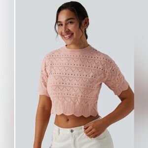 HALARA Cropped Knit Top